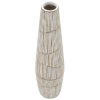 Vase Hanoi Mauro Ferretti, blanc craquelé, Ø17x68,5 cm