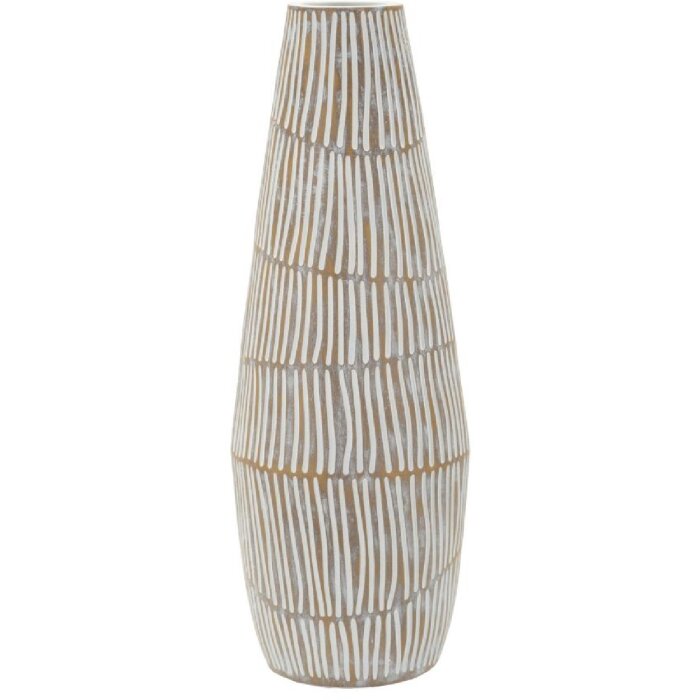Vase "Hanoi" Mauro Ferretti, blanc mat, Ø17x47 cm