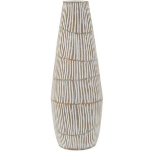 Vase "Hanoi" Mauro Ferretti, blanc mat, Ø17x47 cm