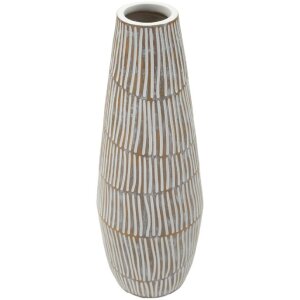 Vase "Hanoi" Mauro Ferretti, blanc mat, Ø17x47 cm