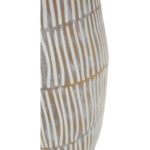 Vase "Hanoi" Mauro Ferretti, blanc mat, Ø17x47 cm