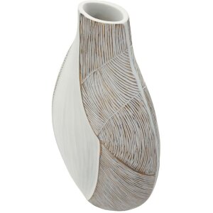 Vase "Ho Chi Minh" Mauro Ferretti — Blanc craquelé, design sculptural