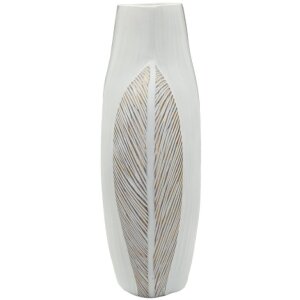 Vase "Ho Chi Minh" Mauro Ferretti – Blanc émaillé, design sculptural