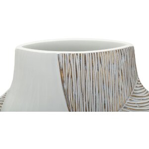 Vase "Ho Chi Minh" Mauro Ferretti – Blanc émaillé, design sculptural