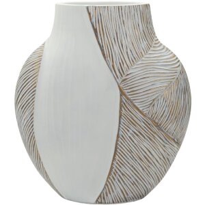 Vase "Ho Chi Minh" Mauro Ferretti, blanc mat, design sculptural moderne