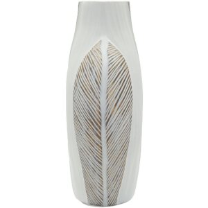 Vase "Ho Chi Minh" Mauro Ferretti, blanc mat, design sculptural moderne