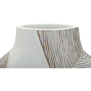 Vase "Ho Chi Minh" Mauro Ferretti, blanc mat, design sculptural moderne