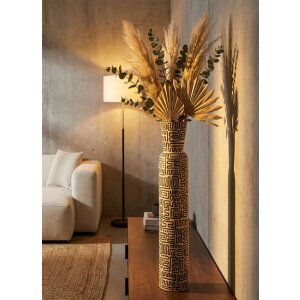 Vase "Nairobi" Mauro Ferretti – Blanc/Noir, Ø16x86 cm