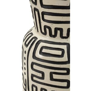Vase "Nairobi" Mauro Ferretti – Blanc/Noir, Ø16x86 cm