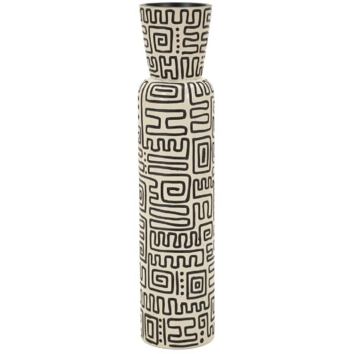 Vase "Nairobi" Mauro Ferretti — Blanc/Noir, Ø15,5x65 cm