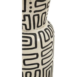 Vase "Nairobi" Mauro Ferretti — Blanc/Noir, Ø15,5x65 cm