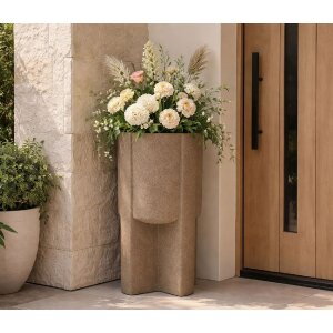 Staquet de pot de fleurs extérieur "Moai" Mauro Ferretti