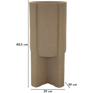 Staquet de pot de fleurs extérieur "Moai" Mauro Ferretti