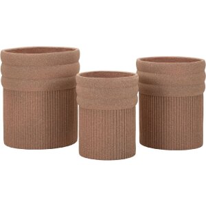 Kit de 3 cachepots COLOMBIA Mauro Ferretti - Rouge