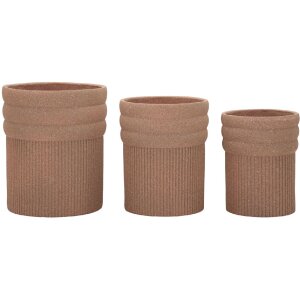 Kit de 3 cachepots COLOMBIA Mauro Ferretti - Rouge