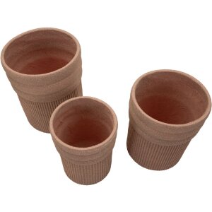 Kit de 3 cachepots COLOMBIA Mauro Ferretti - Rouge