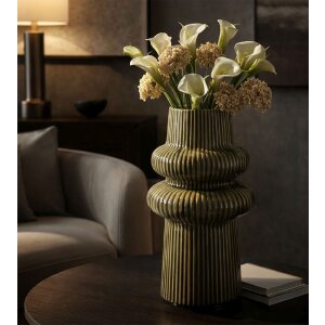 Vase Harmony Mauro Ferretti – Céramique Vert Élégant