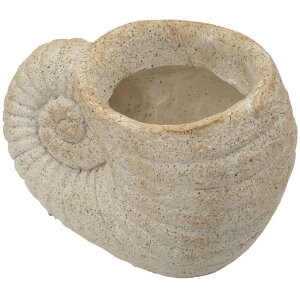Vase coquille de mer beige Mauro Ferretti 33x19x23cm