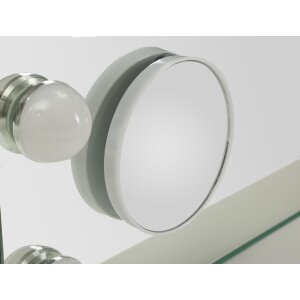 Miroir de table Hollywood LED Mauro Ferretti 55x14x43 cm Blanc