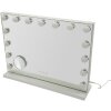 Miroir de table Hollywood LED Mauro Ferretti 55x14x43 cm Blanc