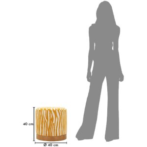 Mauro Ferretti Puff SAVANA Senape Ø40x40cm