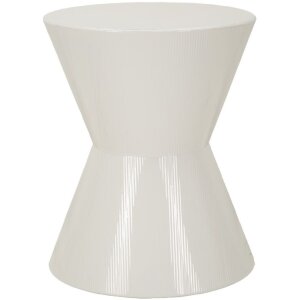 Mauro Ferretti Beistelltisch OYO Ø 45x55 cm Weiß