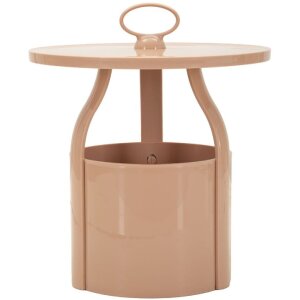 Table d’appoint Mauro Ferretti Iris Rose Ø44x43 cm
