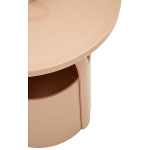 Table d’appoint Mauro Ferretti Iris Rose Ø44x43 cm