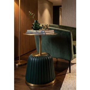 Table dappoint Mauro Ferretti Egle Vert/Or Ø40x55 cm