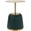 Table dappoint Mauro Ferretti Egle Vert/Or Ø40x55 cm