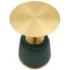 Table dappoint Mauro Ferretti Egle Vert/Or Ø40x55 cm