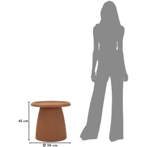 Table basse Mauro Ferretti Geax Rouge Ø50x45 cm