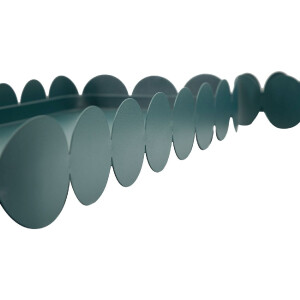 Mauro Ferretti Tablett Set Saturno Ottanio rechteckig Metall