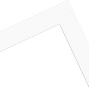 Cadre photo en bois MendeFrames H970 blanc moucheté 20x25 cm avec verre anti-reflet