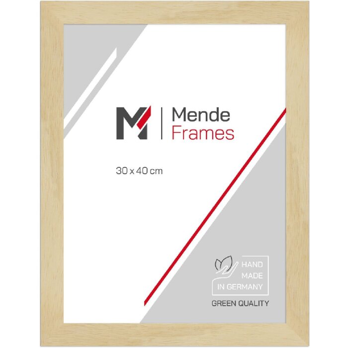 Cadre photo MendeFrames H970 bois naturel 30x40 cm verre artificiel