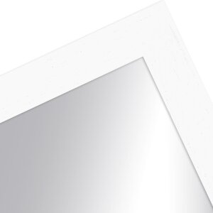 Miroir mural MendeFrames H970, bois massif blanc moucheté 40x40 cm
