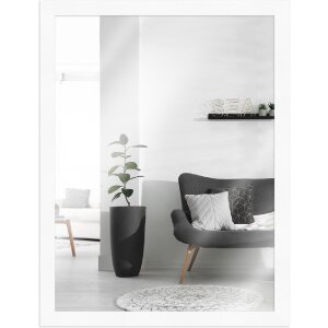 Miroir mural H960 blanc matelassé 15x20 cm - MendeFrames