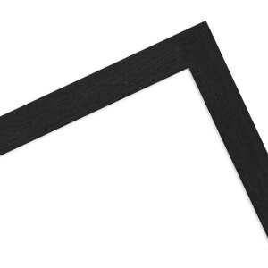 Cadre photo bois MendeFrames 960 noir mélaminé 30x30 cm vitre musée