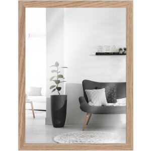 Miroir mural MendeFrames H960 chêne 60x60 cm bois massif