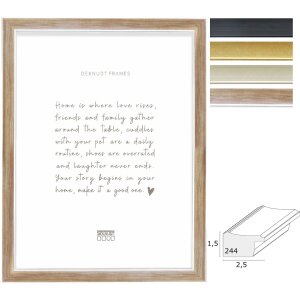 Cadre photo Deknudt S244 en polystyrène bois avec...
