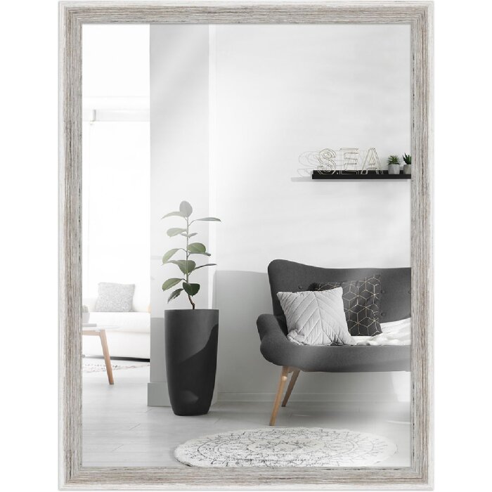 Miroir mural MendeFrames H790 Maison de plage 15x21 cm blanc