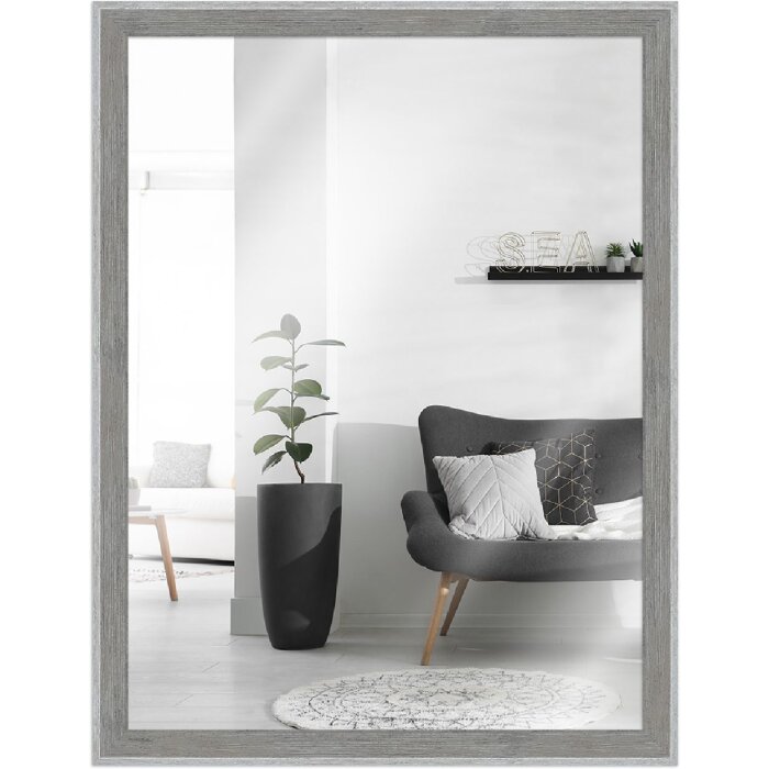 Miroir mural maison de plage 40x50 cm gris - MendeFrames