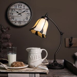 LumiLamp 5LL-5130 Lampe de table Tiffany Ø 15x46...