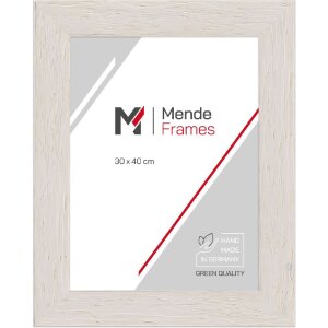 Cadre photo en bois MendeFrames Profil 780 blanc 30x30 cm...