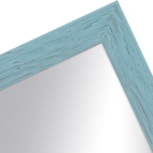 Miroir mural cabane plage bleue H750 21x29,7 cm