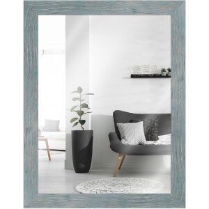 Miroir mural cabane de plage MendeFrames H750 bleu 40x50 cm