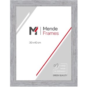Cadre photo MendeFrames H750 en bois massif 30x90 cm gris...