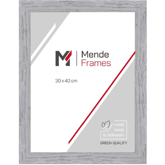 Cadre photo MendeFrames H750 en bois massif gris verre clair