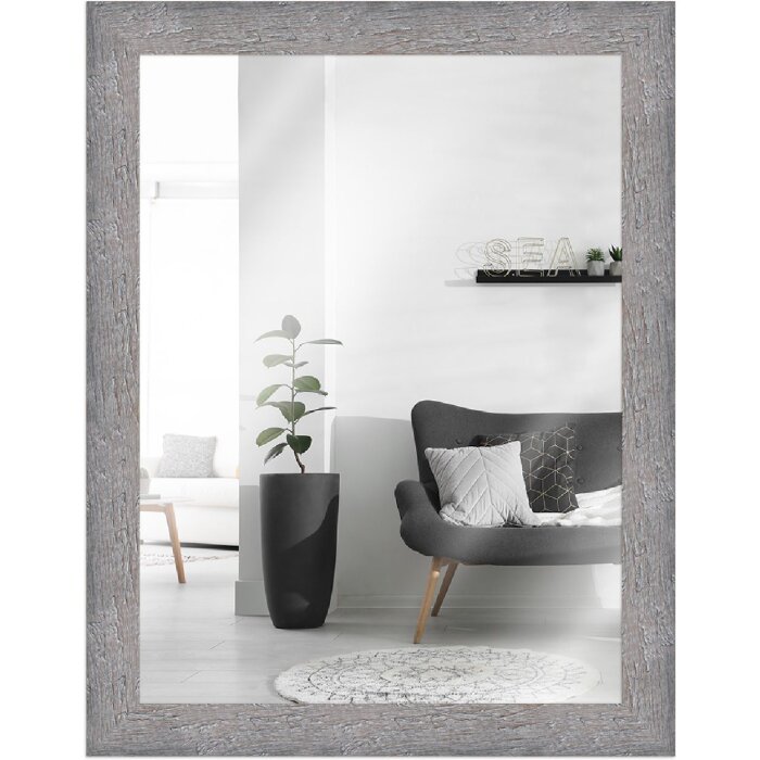 Miroir mural cabane de plage gris 50x50 cm MendeFrames H750