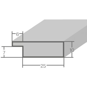 Cadre photo Shabby-Chic MendeFrames 50x70 cm crème verre normal